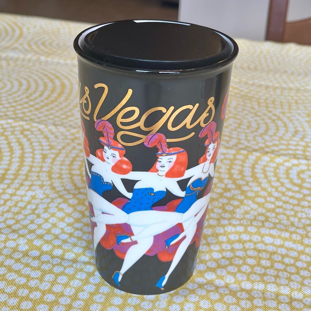 Starbucks Las Vegas Limited Edition “Showgirls” 2017 Ceramic Travel Mug Tumbler